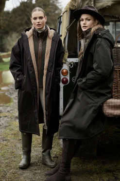Holland Cooper One-Size Waterproof Coat Chocolate Sale