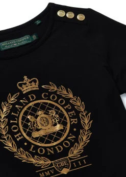 Holland Cooper Ornate Crest Tee Black Online