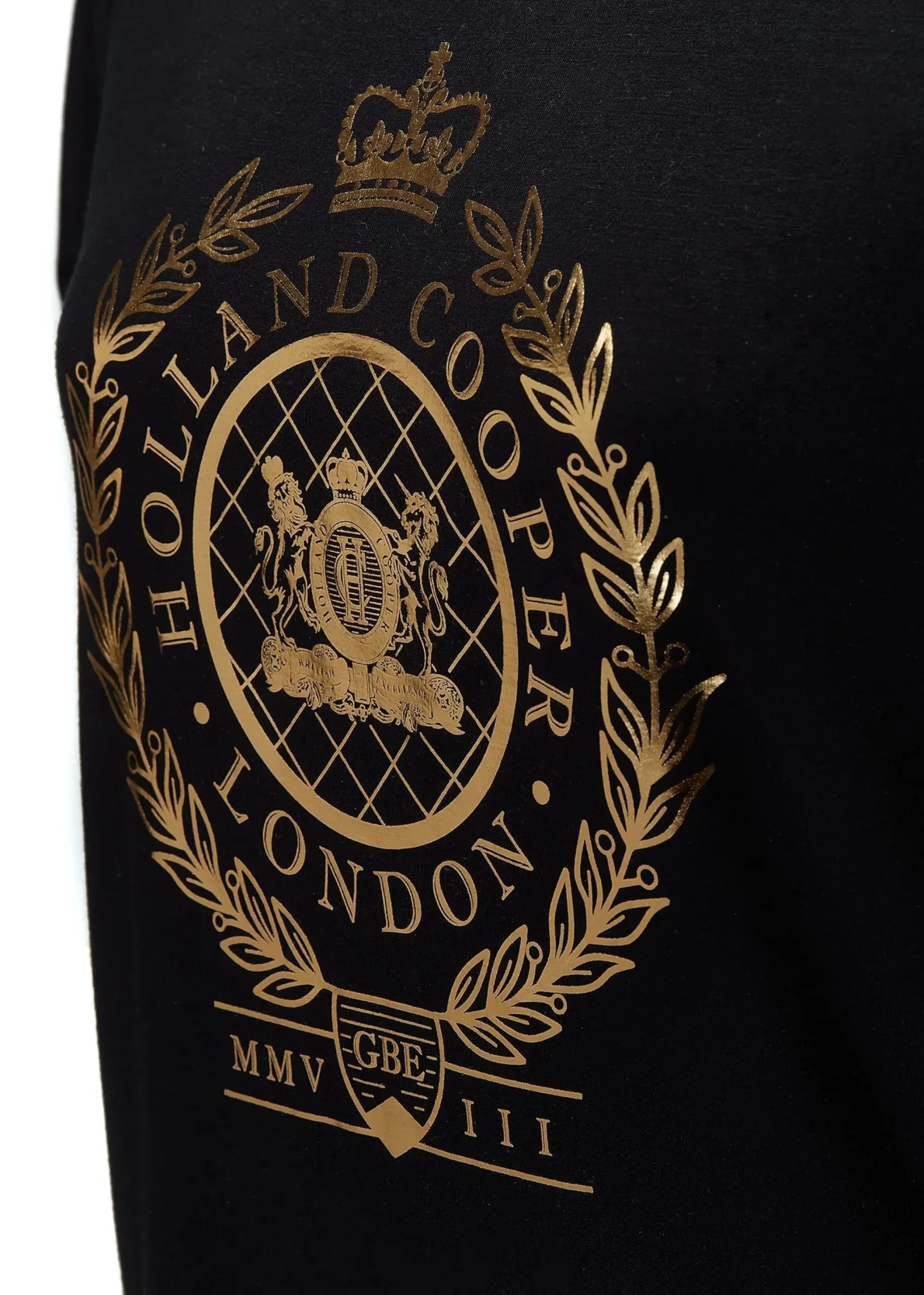 Holland Cooper Ornate Crest Tee Black Online