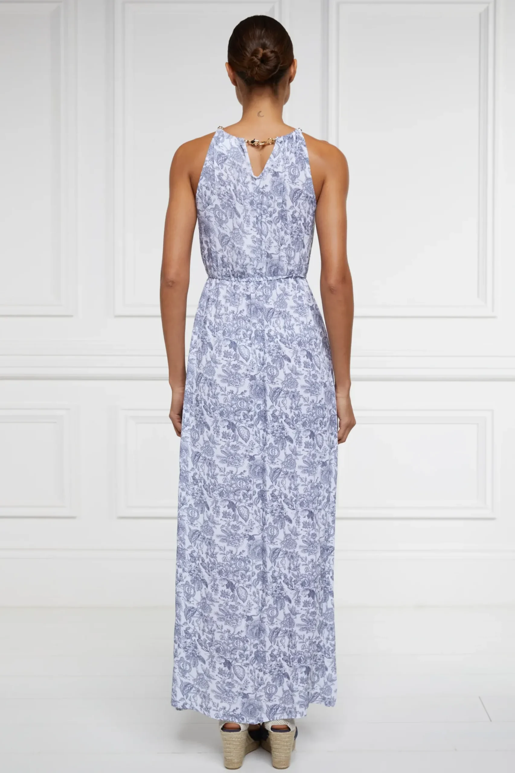 Holland Cooper Paloma Maxi Dress White Willow Discount