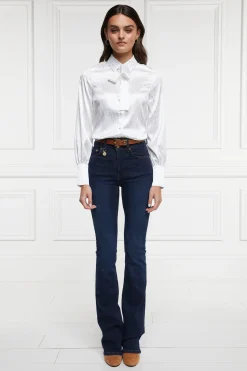 Holland Cooper Penny Jacquard Shirt White Hot