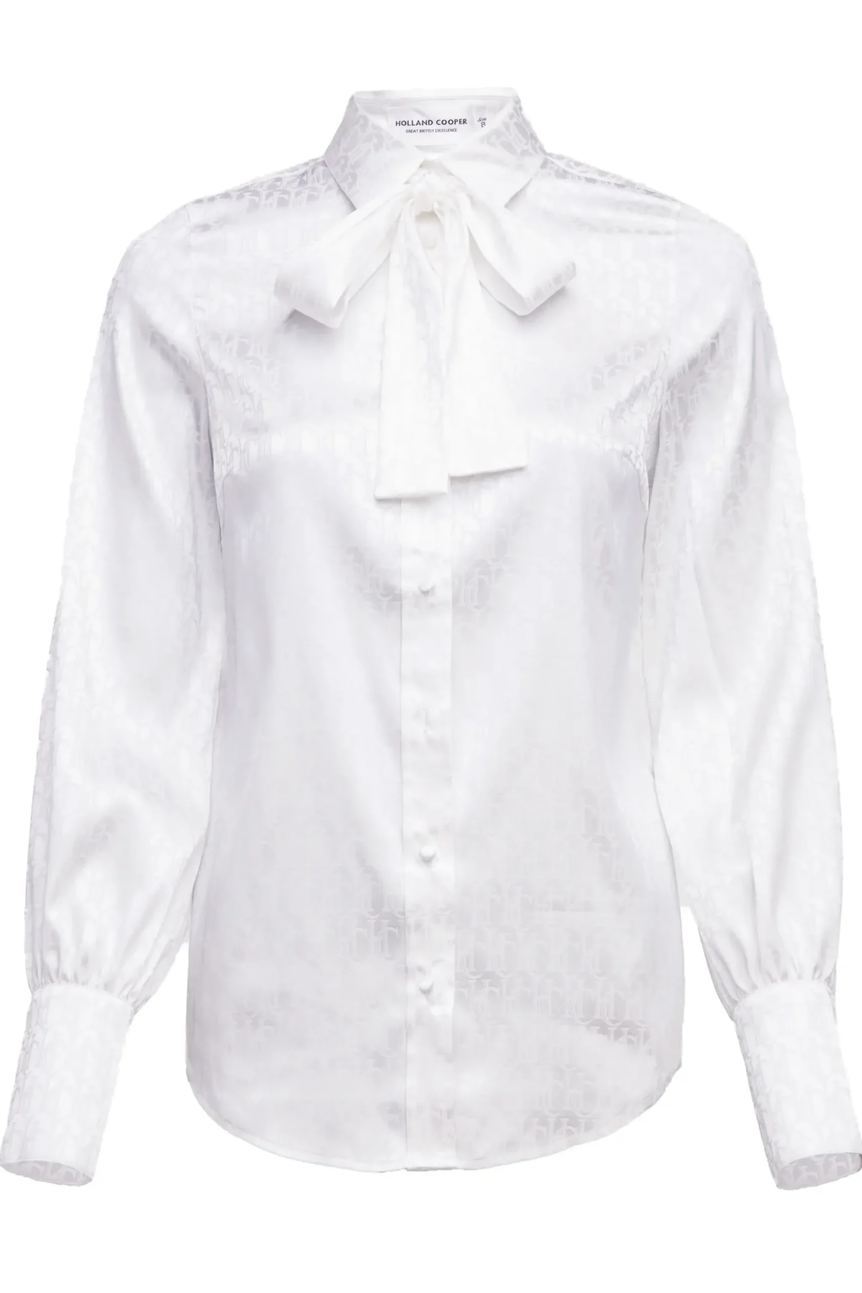 Holland Cooper Penny Jacquard Shirt White Hot