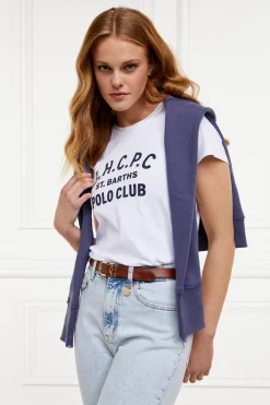 Holland Cooper Polo Club Tee White Hot