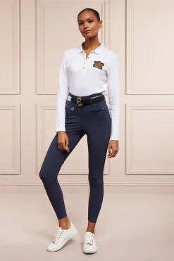 Holland Cooper Premium High Rise Breeches Yale Blue Best