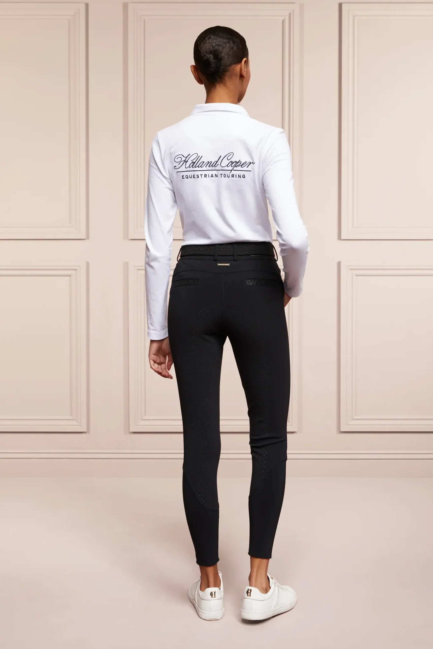 Holland Cooper Premium Mid Rise Breeches Black Clearance
