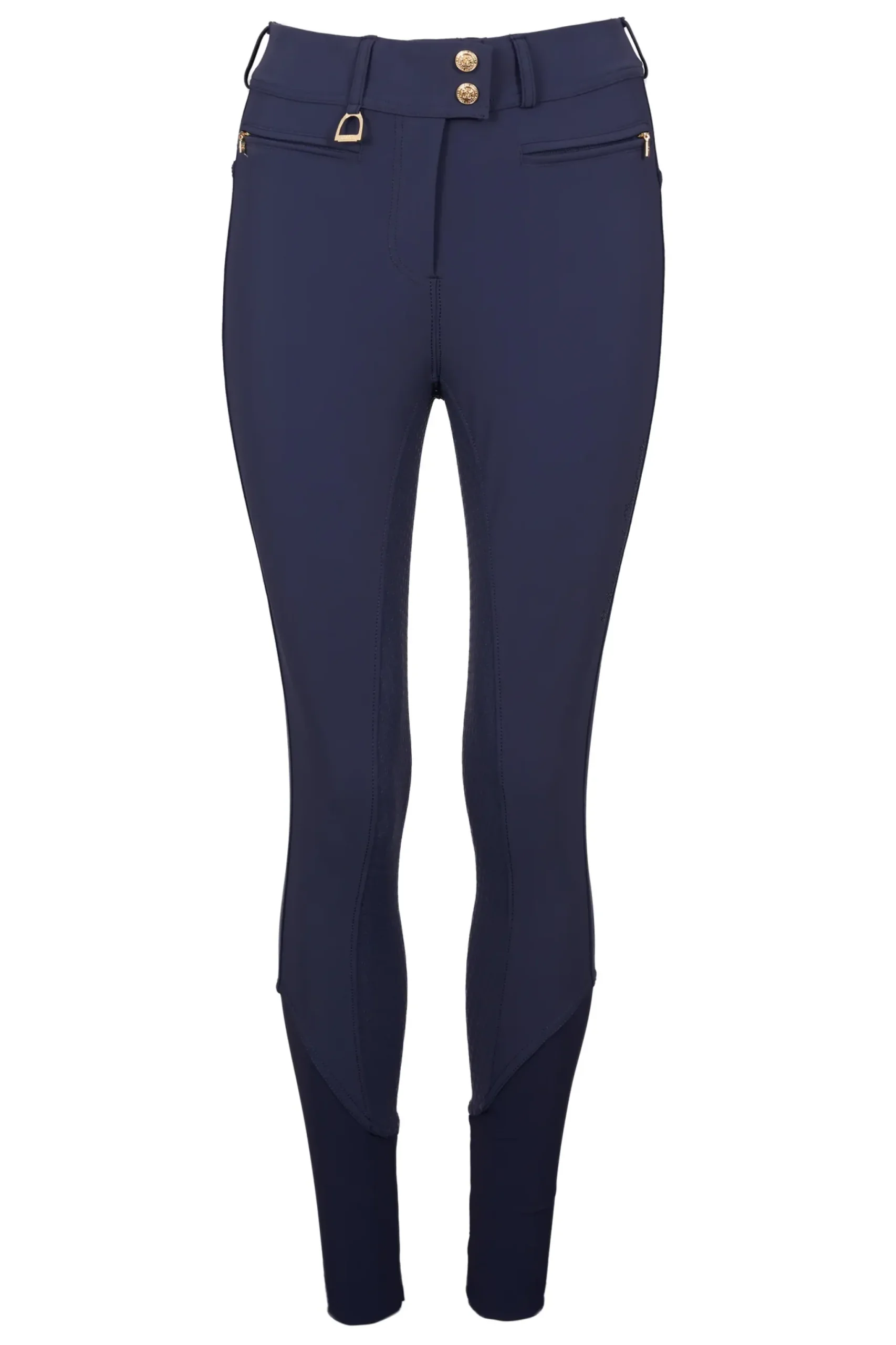 Holland Cooper Premium Mid Rise Breeches Yale Blue Best