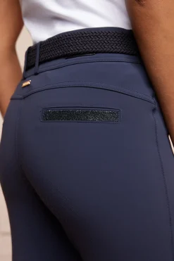Holland Cooper Premium Mid Rise Breeches Yale Blue Best