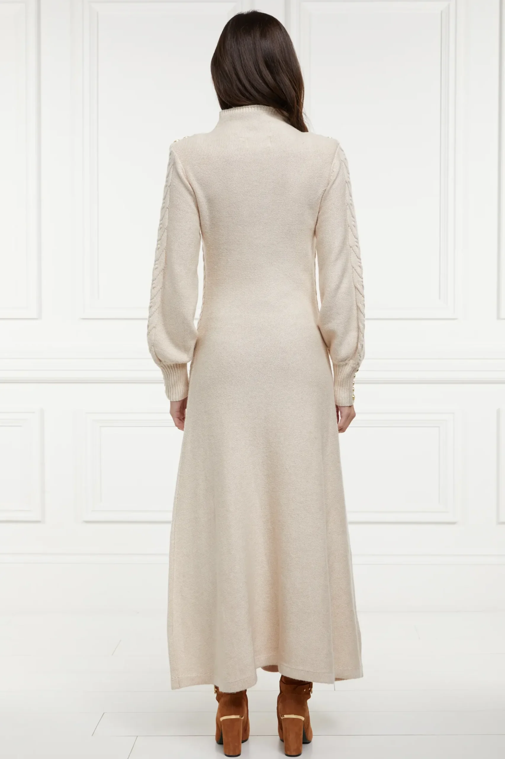 Holland Cooper Rachel Maxi Dress Oatmeal