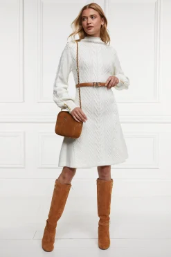 Holland Cooper Rachel Mini Dress Oyster Clearance