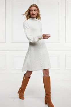 Holland Cooper Rachel Mini Dress Oyster Clearance