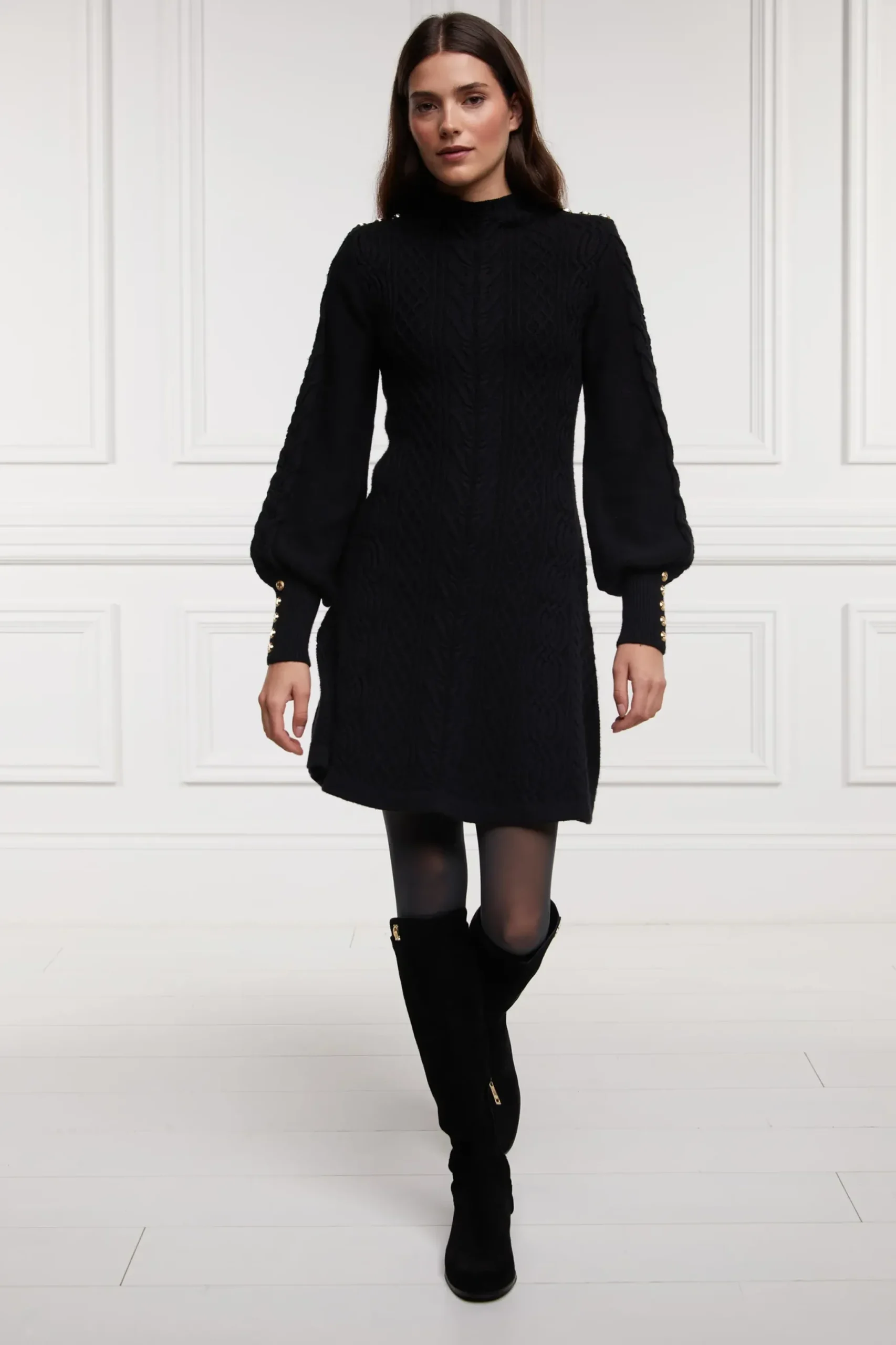 Holland Cooper Rachel Mini Dress Black
