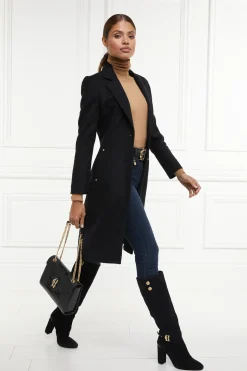 Holland Cooper Regency Coat Soft Black Online