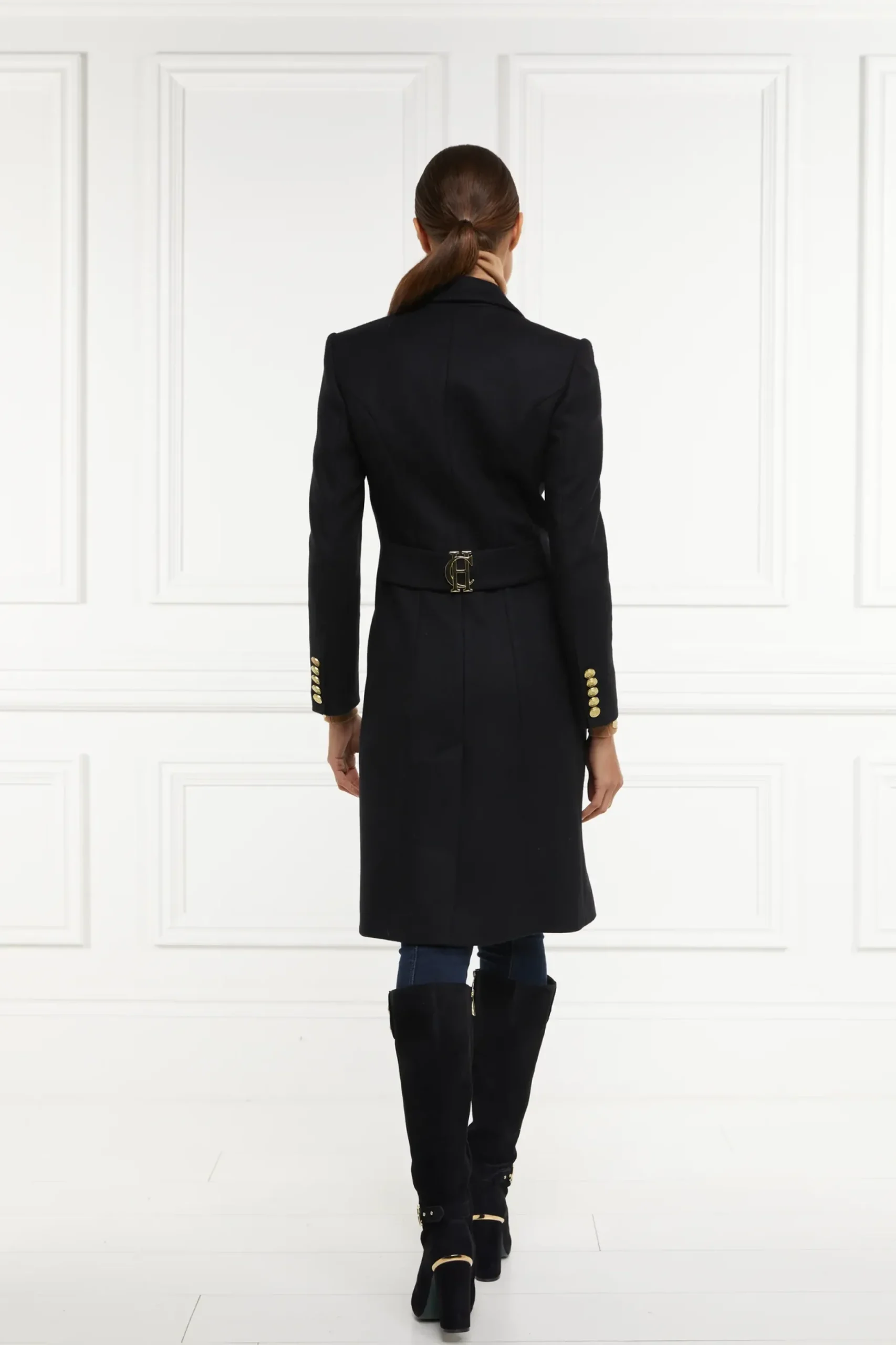Holland Cooper Regency Coat Soft Black Online
