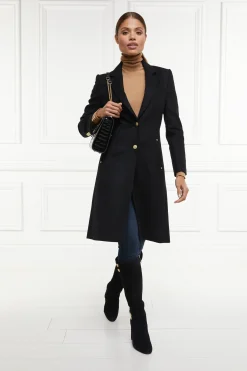 Holland Cooper Regency Coat Soft Black Online