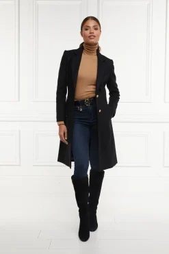 Holland Cooper Regency Coat Soft Black Online