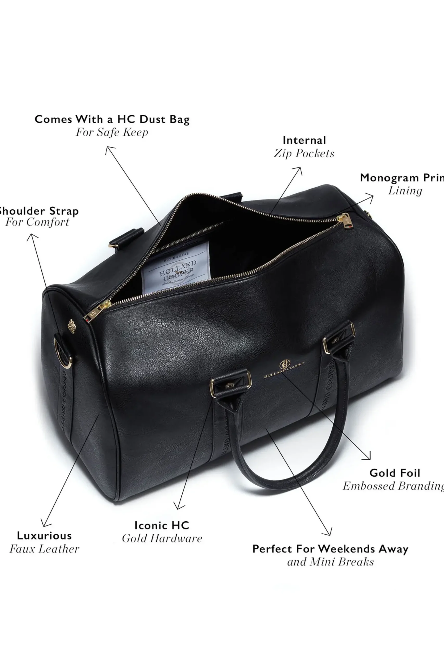 Holland Cooper Regency Holdall Black Best
