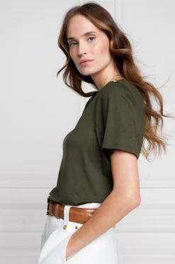Holland Cooper Relax Fit V-Neck Tee Outlet