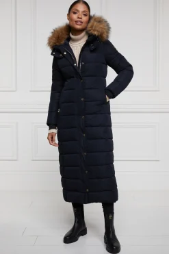 Holland Cooper Rib Bobble Hat Ink Navy Clearance