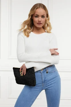 Holland Cooper Riviera Clutch Black Clearance