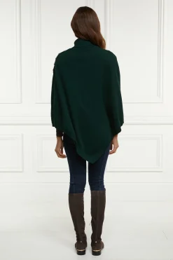 Holland Cooper Roll Neck Cape Deep Emerald Discount