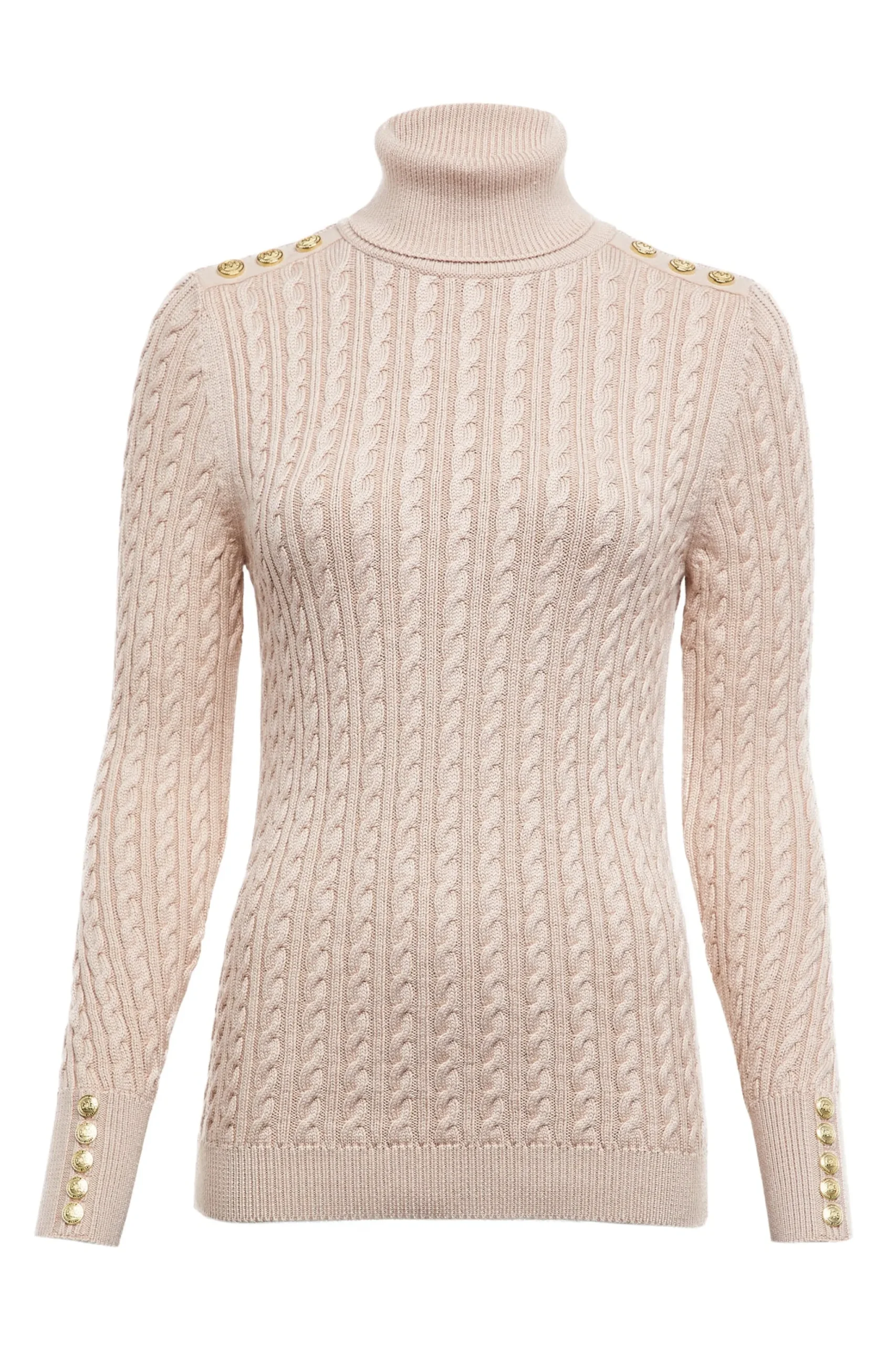 Holland Cooper Seattle Roll Neck Cable Knit Oatmeal Sale