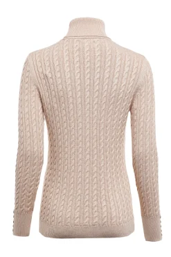 Holland Cooper Seattle Roll Neck Cable Knit Oatmeal Sale