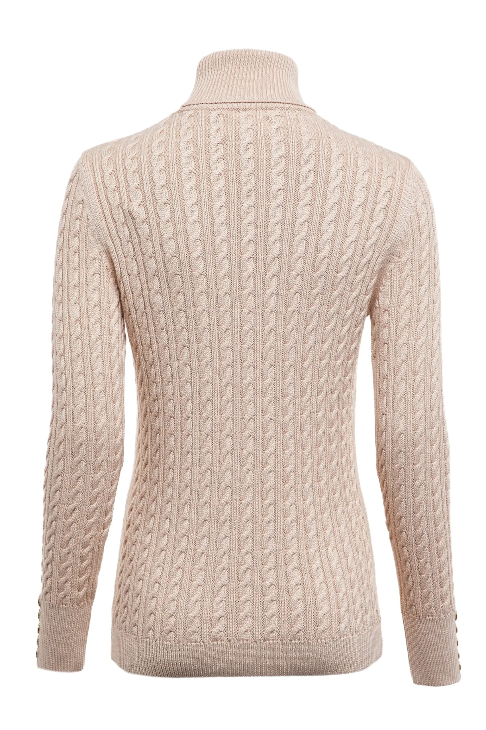 Holland Cooper Seattle Roll Neck Cable Knit Oatmeal Sale