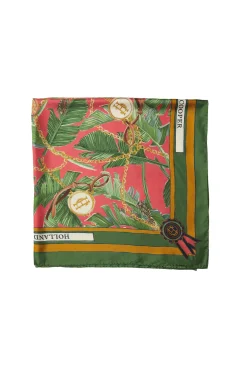 Holland Cooper Silk Scarf Taihiti Red