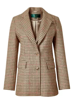 Holland Cooper Single Breasted Blazer Charlton Tweed Clearance