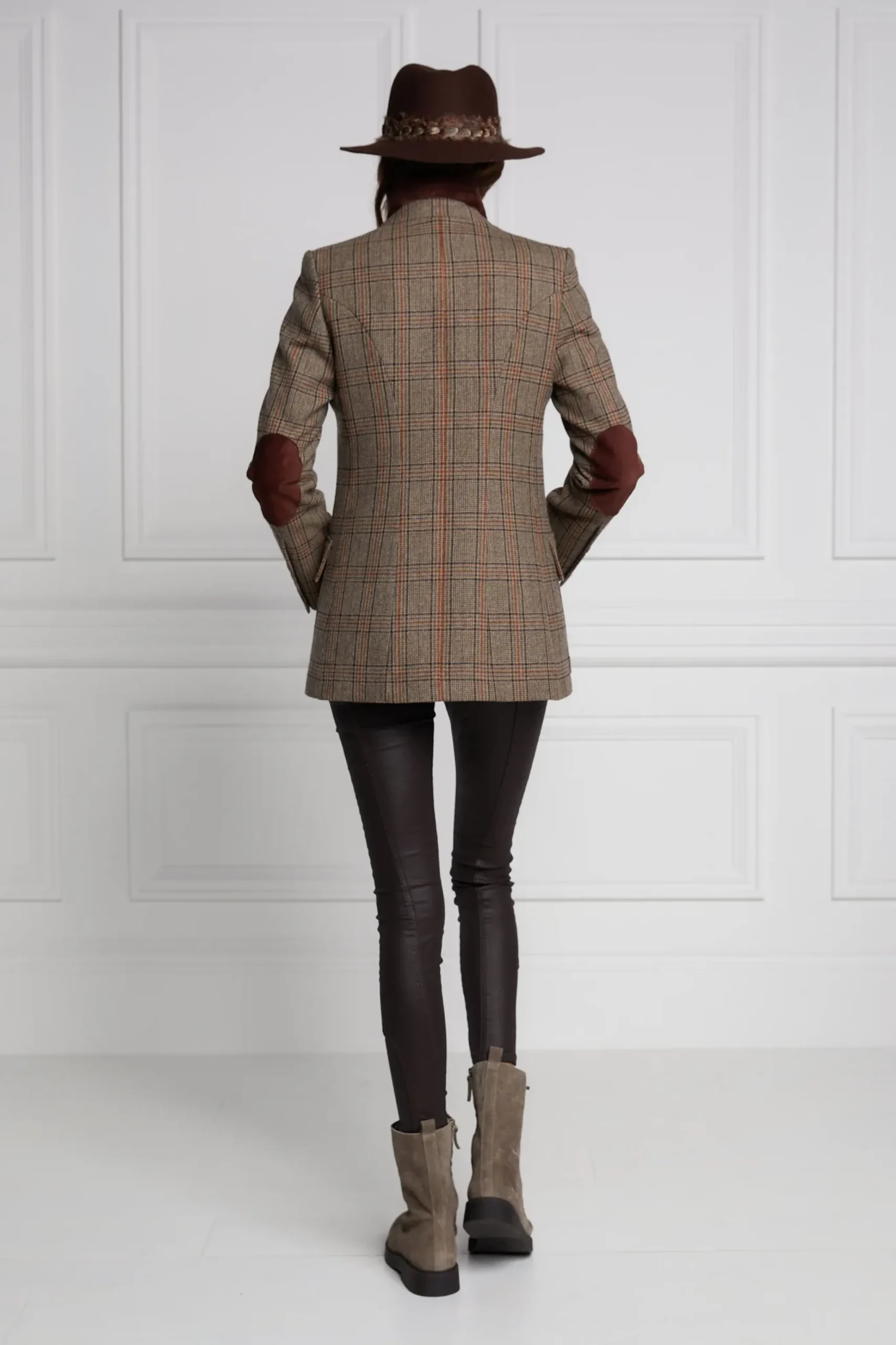 Holland Cooper Single Breasted Field Blazer Bourbon Tweed Sale