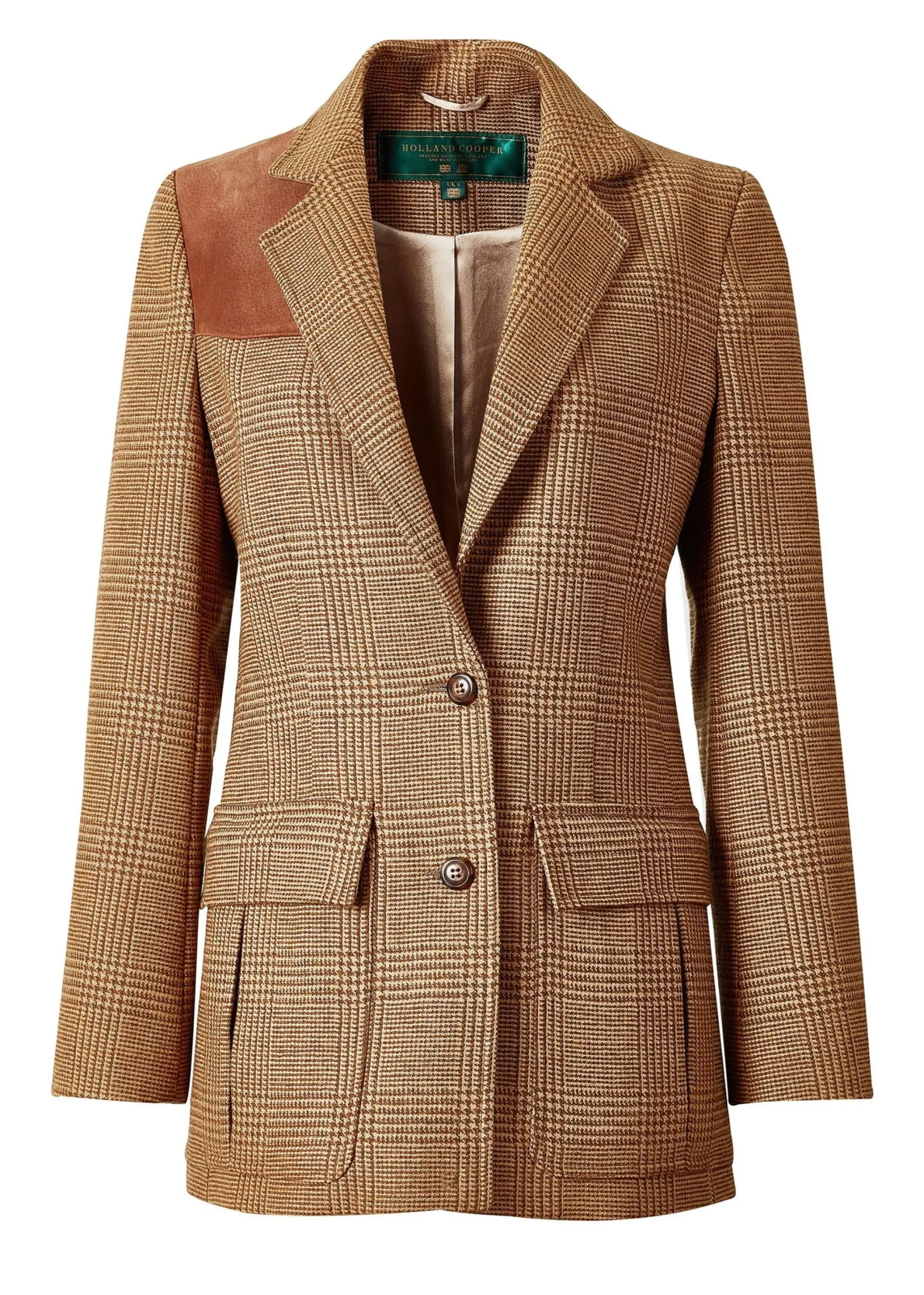 Holland Cooper Single Breasted Field Blazer Tawny Online