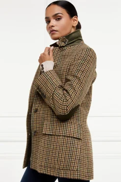 Holland Cooper Single Breasted Field Blazer Hailes Green Tweed Online
