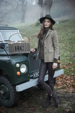 Holland Cooper Single Breasted Field Blazer Hailes Green Tweed Online