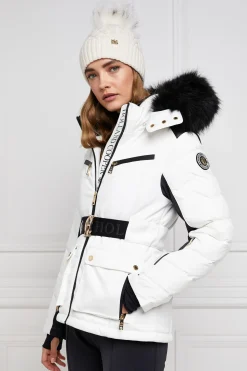 Holland Cooper Ski Jacket White Discount