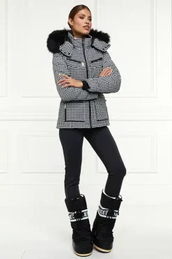 Holland Cooper Ski Jacket Houndstooth