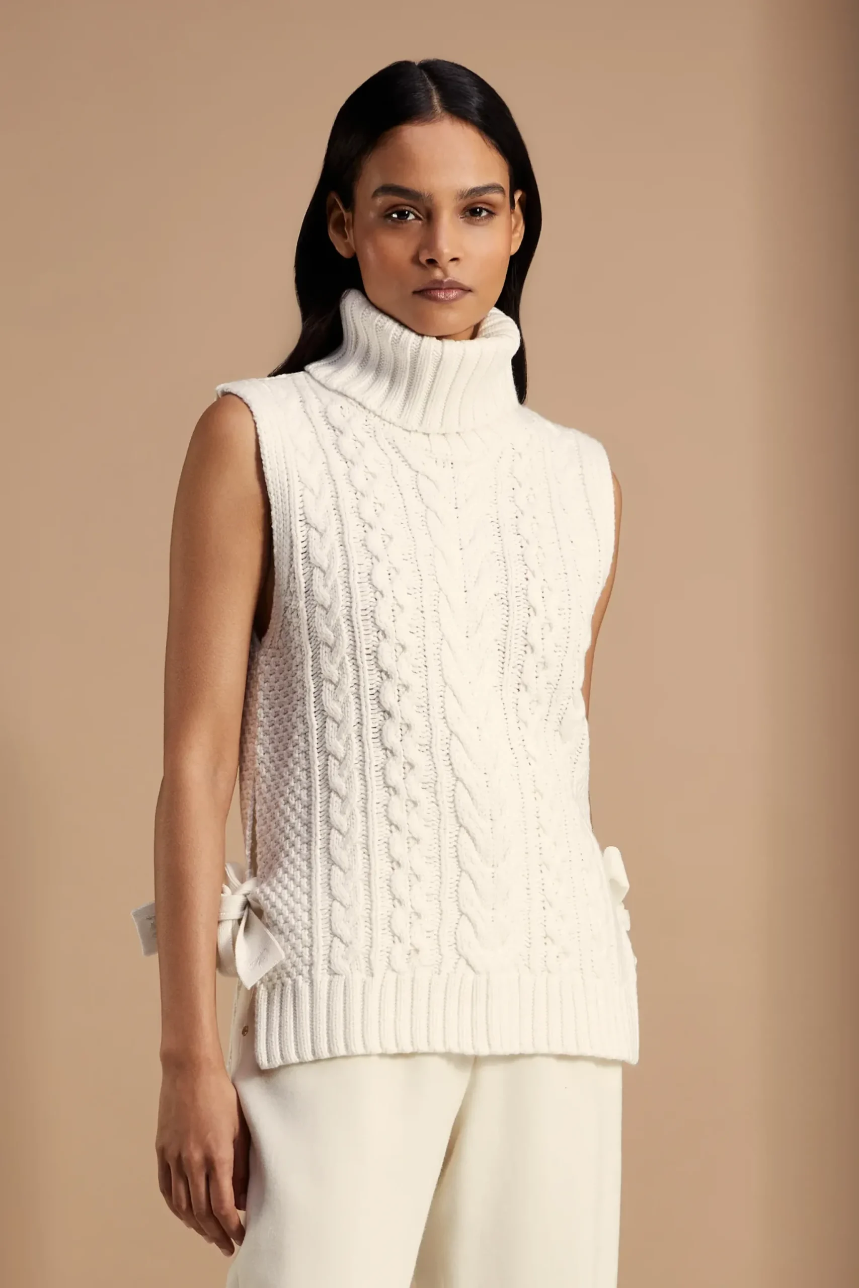 Holland Cooper Sleeveless Knit Natural Outlet