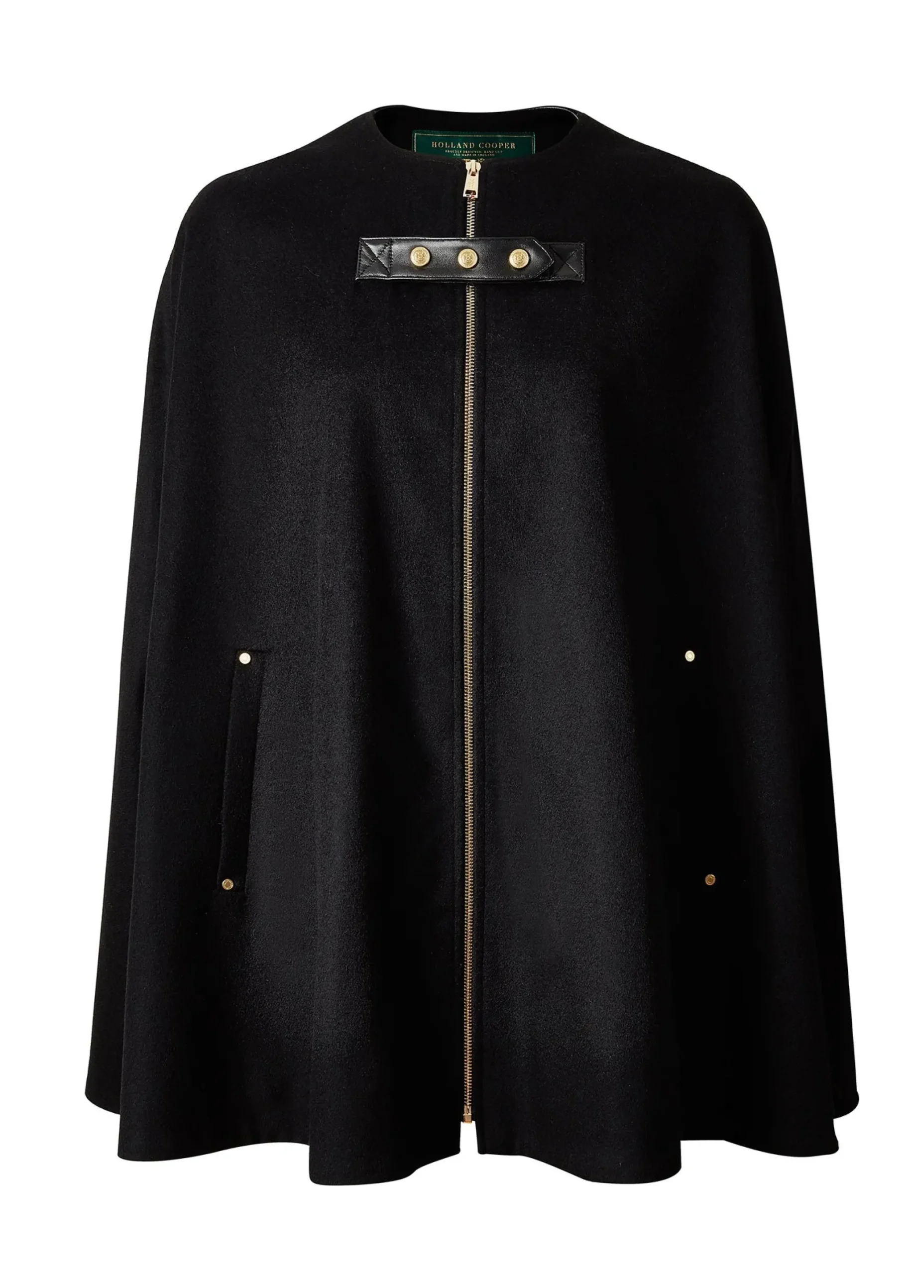 Holland Cooper Slim Cape Soft Black New