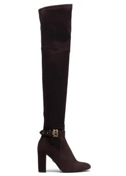 Holland Cooper Sloane Over The Knee Boot Chocolate Online