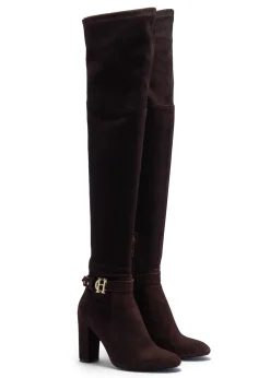 Holland Cooper Sloane Over The Knee Boot Chocolate Online