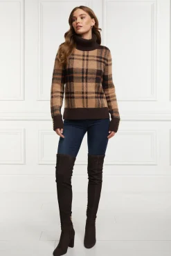 Holland Cooper Sloane Over The Knee Boot Chocolate Online