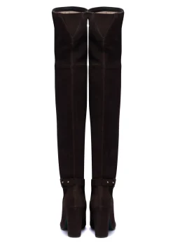 Holland Cooper Sloane Over The Knee Boot Chocolate Online