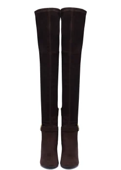 Holland Cooper Sloane Over The Knee Boot Chocolate Online