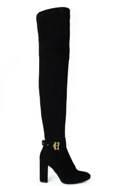 Holland Cooper Sloane Over The Knee Boot Black