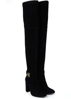 Holland Cooper Sloane Over The Knee Boot Black