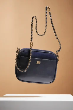 Holland Cooper Soho Camera Bag Ink Navy Suede Best
