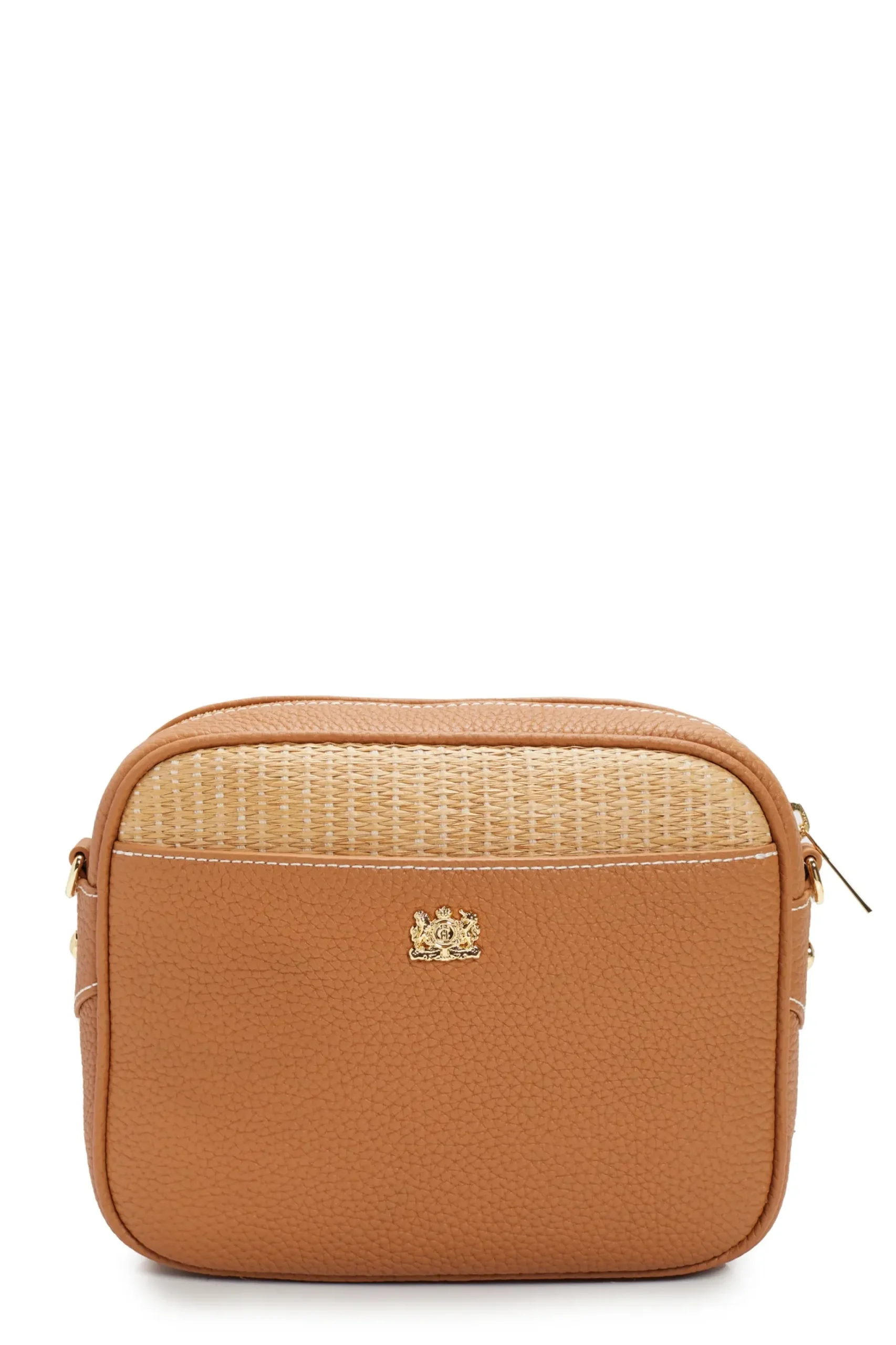 Holland Cooper Soho Camera Bag Tan Raffia Outlet
