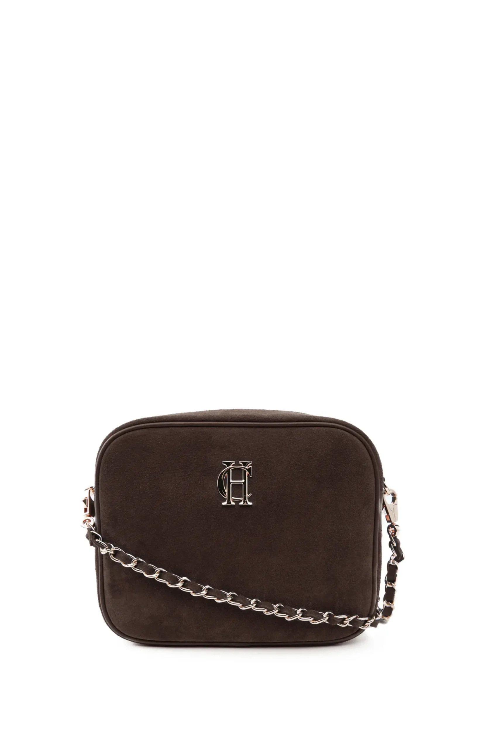 Holland Cooper Soho Camera Bag Chocolate Suede