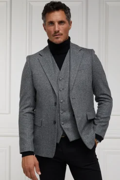 Holland Cooper St James Waistcoat Mono Herringbone Sale