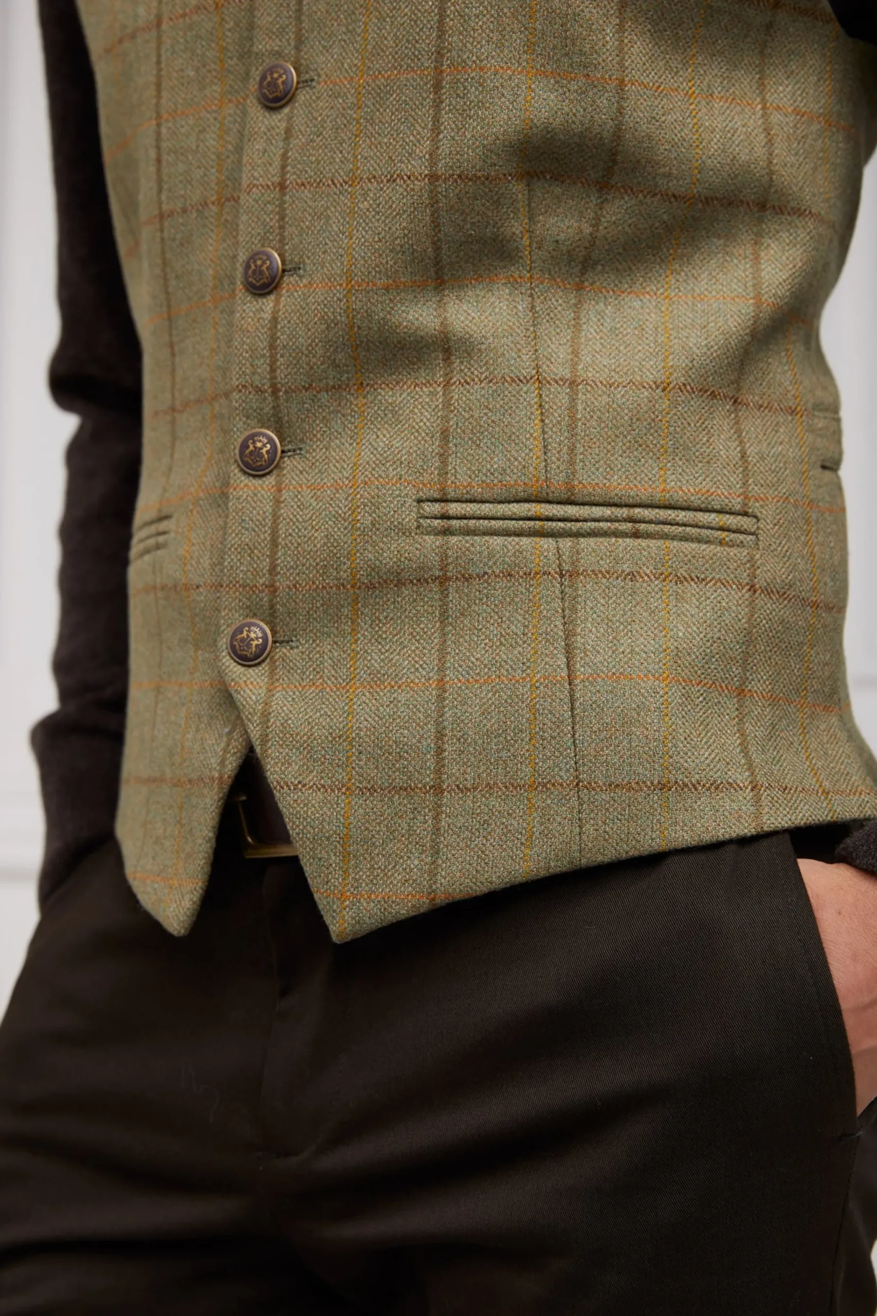 Holland Cooper St James Waistcoat Uppingham Green Best