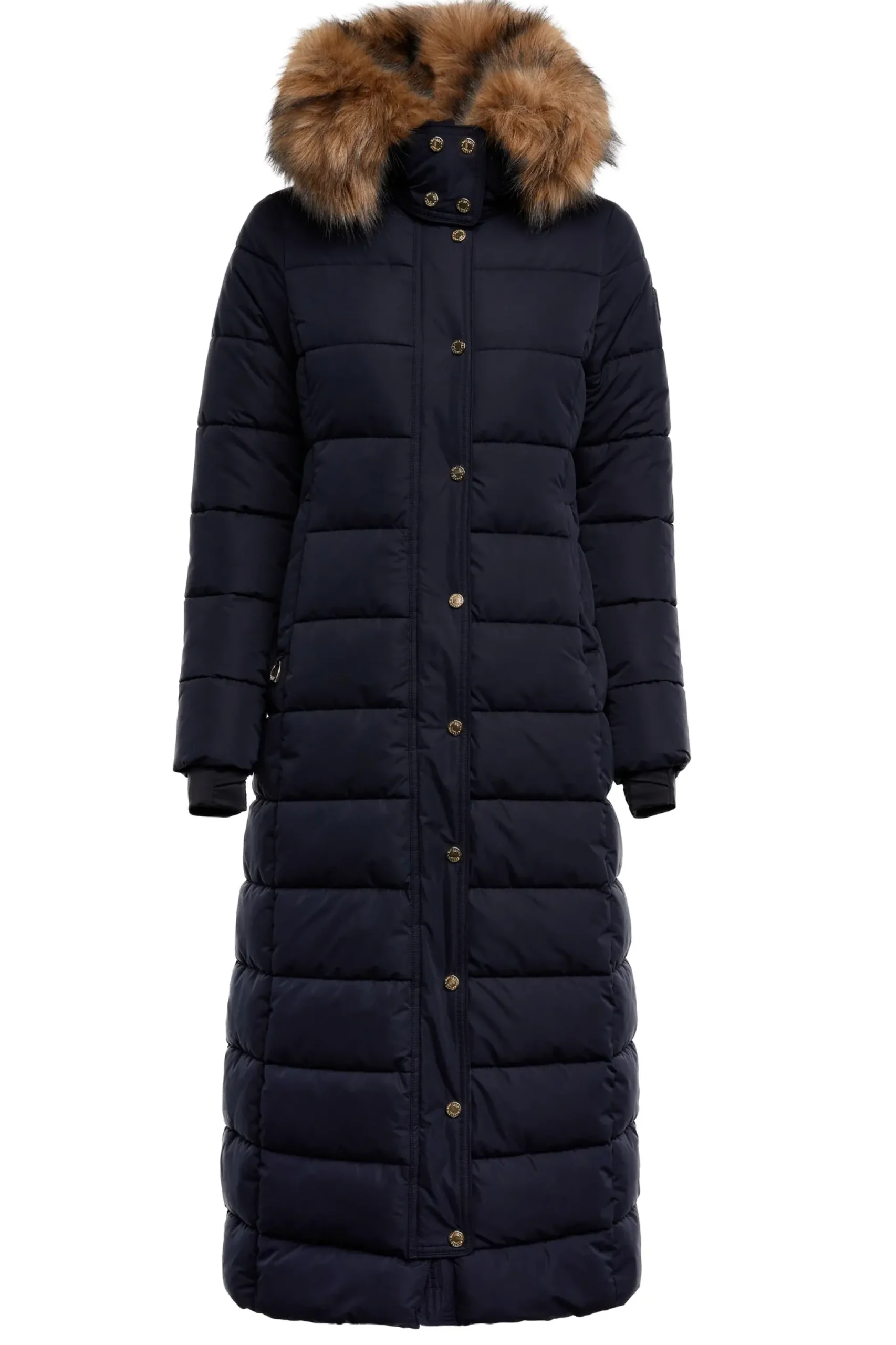 Holland Cooper Stoneleigh Longline Coat Ink Navy Outlet